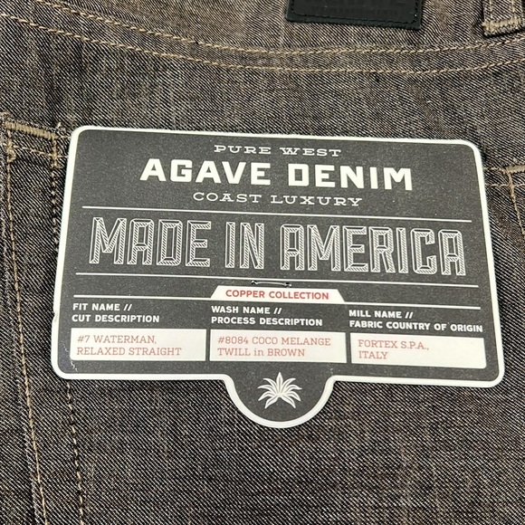 NWT Agave Denim #7 Waterman Relaxed Straight Pants - Picture 4 of 9